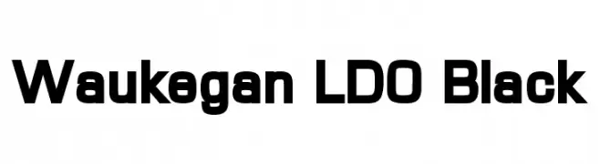 Waukegan LDO Black  Скачать бесплатные шрифты