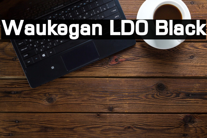 Waukegan LDO Black Font examples