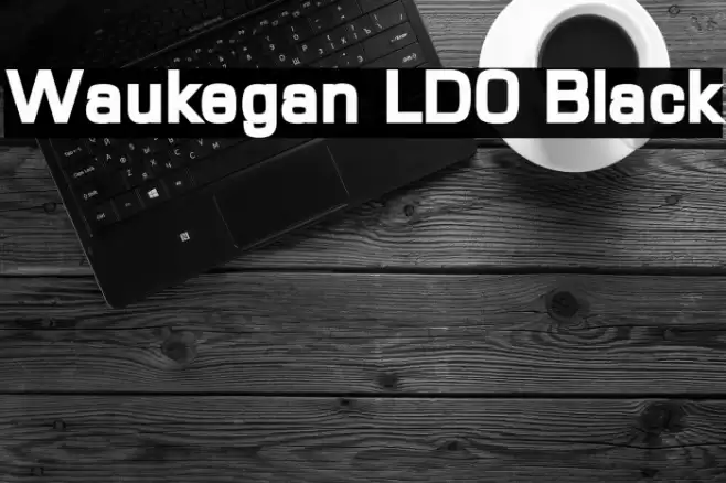 Waukegan LDO Black Font examples