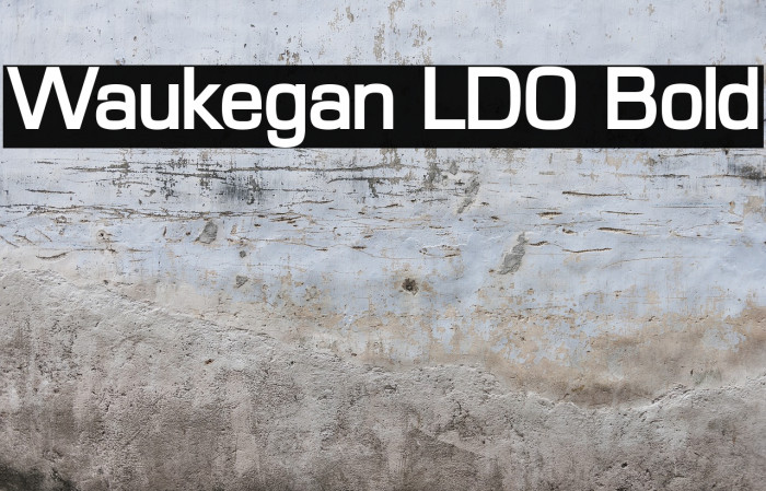 Waukegan LDO Bold Font examples