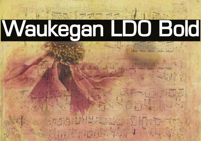 Waukegan LDO Bold Font examples