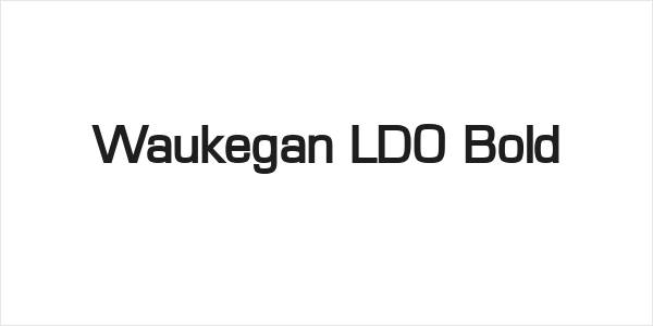 Waukegan LDO Bold Logo