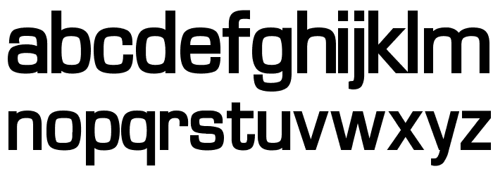 Waukegan LDO Bold Font LOWERCASE