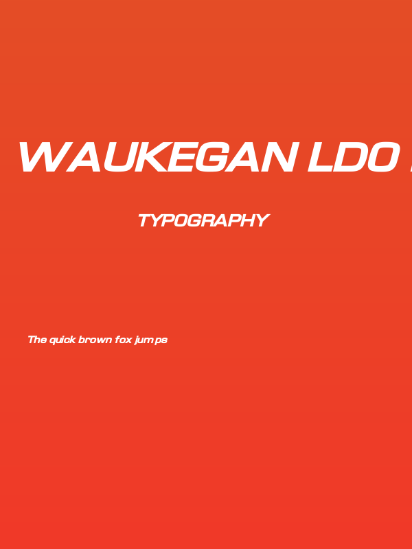 Waukegan LDO Extended Black Oblique Poster