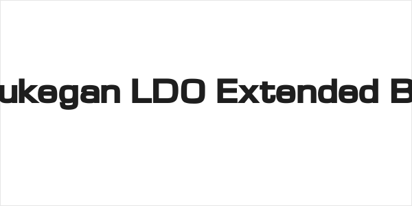 Waukegan LDO Extended Black Logo