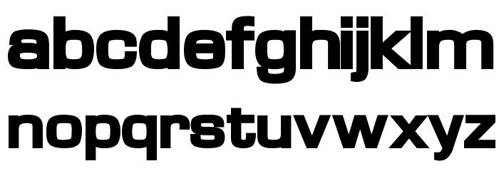 Waukegan LDO Extended Black Font LOWERCASE