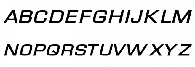 Waukegan LDO Extended Bold Oblique Fonte MAIÚSCULAS
