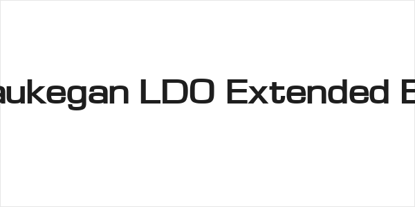 Waukegan LDO Extended Bold Logo