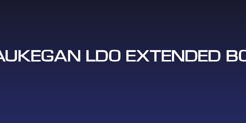 Waukegan LDO Extended Bold Social Header
