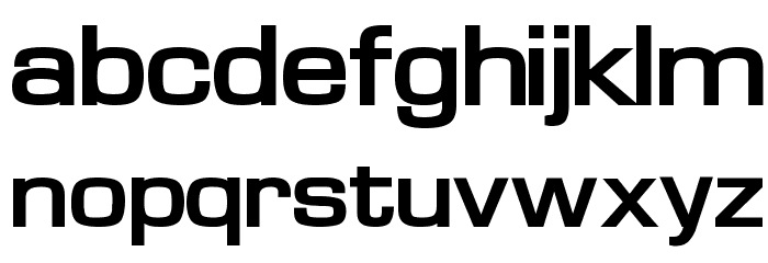 Waukegan LDO Extended Bold Font LOWERCASE