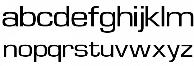 Waukegan LDO Extended Font LOWERCASE