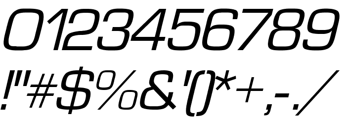 Waukegan LDO Oblique Font OTHER CHARS