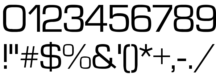 Waukegan LDO Font OTHER CHARS