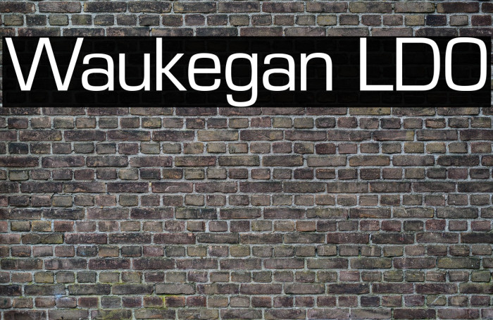 Waukegan LDO Font examples