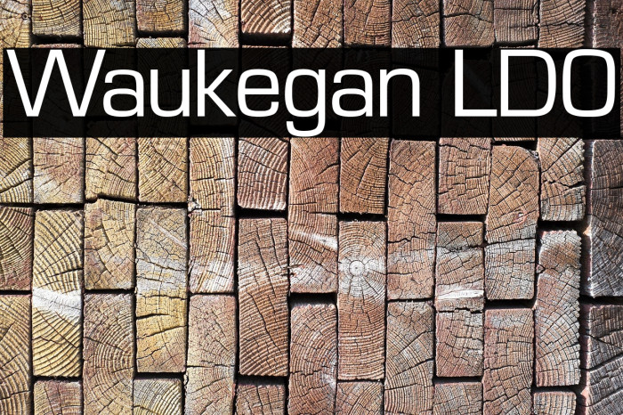 Waukegan LDO Font examples