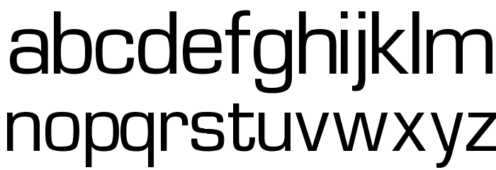 Waukegan LDO Font LOWERCASE