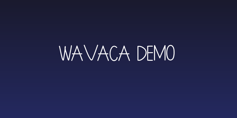 Wavaca Demo Social Header