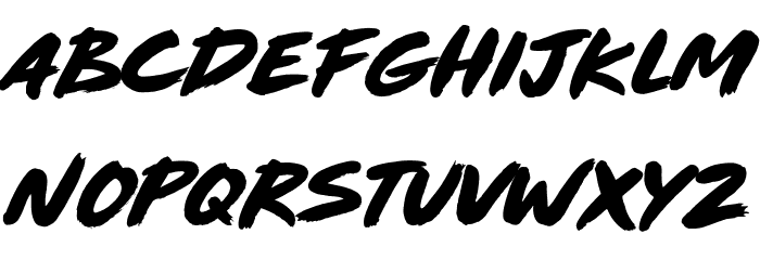 Wave Attack Font LOWERCASE