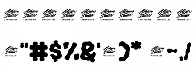 Wave Path - Personal Use Font OTHER CHARS