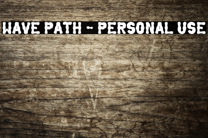 Wave Path - Personal Use Example 1