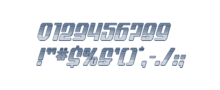 Wave Warrior Chrome Italic Other Characters