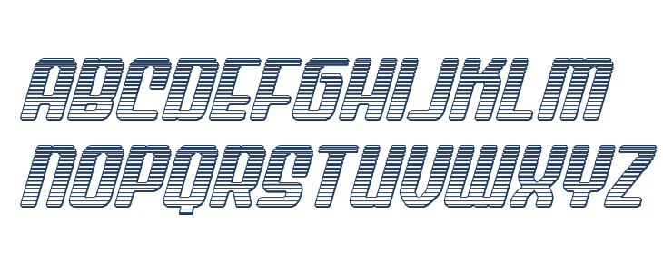 Wave Warrior Chrome Italic Lowercase