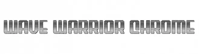 Wave Warrior Chrome  Fuentes Gratis Descargar