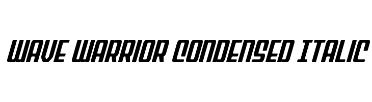 Wave Warrior Condensed Italic  baixar fontes gratis