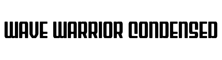 Wave Warrior Condensed  font caratteri gratis
