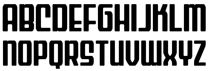 Wave Warrior Condensed Font LOWERCASE