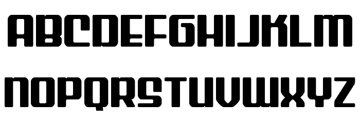 Wave Warrior Expanded Font LOWERCASE