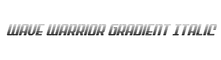 Wave Warrior Gradient Italic  नि: शुल्क फ़ॉन्ट्स डाउनलोड
