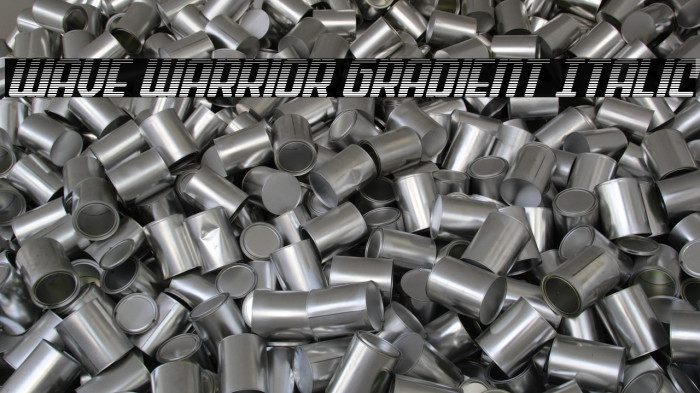 Wave Warrior Gradient Italic Example 1