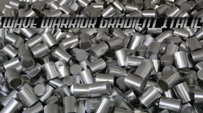Wave Warrior Gradient Italic Example 1