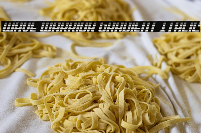 Wave Warrior Gradient Italic Example 2