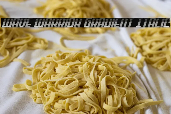 Wave Warrior Gradient Italic Example 2