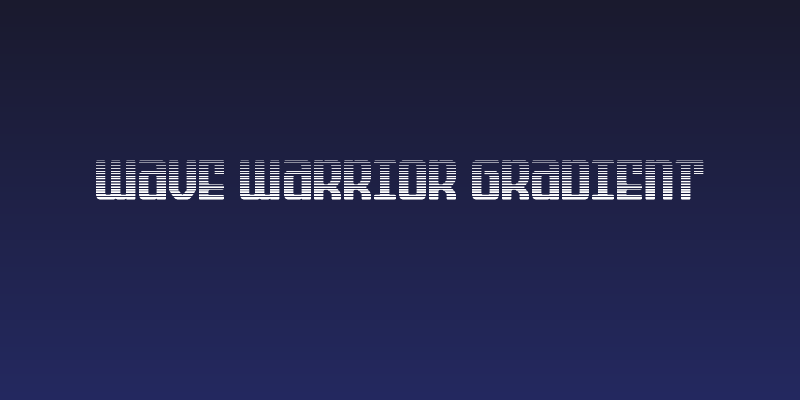 Wave Warrior Gradient Social Header