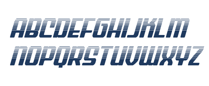 Wave Warrior Halftone Italic Lowercase