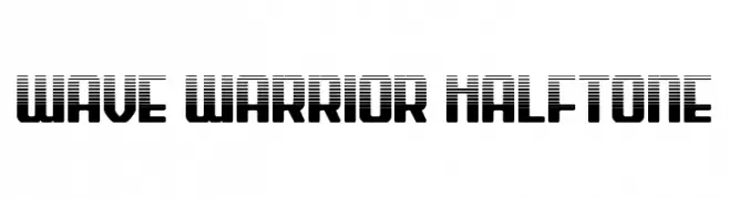 Wave Warrior Halftone  नि: शुल्क फ़ॉन्ट्स डाउनलोड