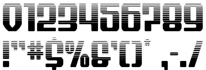 Wave Warrior Halftone Font OTHER CHARS