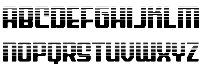 Wave Warrior Halftone Font LOWERCASE