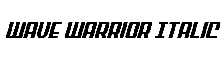 Wave Warrior Italic  baixar fontes gratis