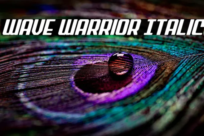 Wave Warrior Italic Example 1
