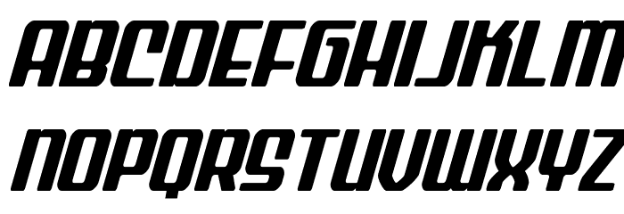 Wave Warrior Italic Font LOWERCASE