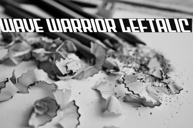 Wave Warrior Leftalic Font examples