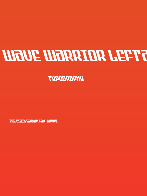 Wave Warrior Leftalic Poster