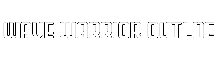 Wave Warrior Outlne  font caratteri gratis