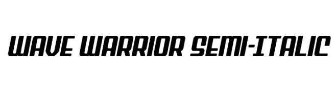 Wave Warrior Semi-Italic  Frei Schriftart Herunterladen