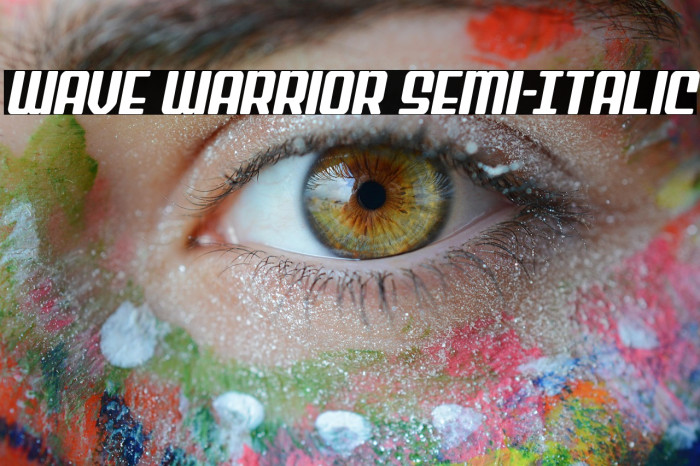 Wave Warrior Semi-Italic Example 2