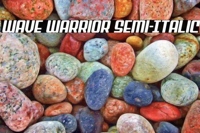 Wave Warrior Semi-Italic Example 3